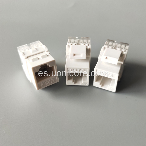 Cómo presionar el conector Keystone sin blindaje CAT5E